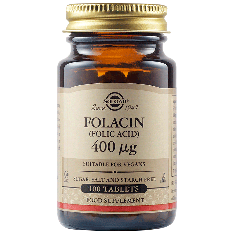 Фолиева киселина 400 mcg 100 таблетки