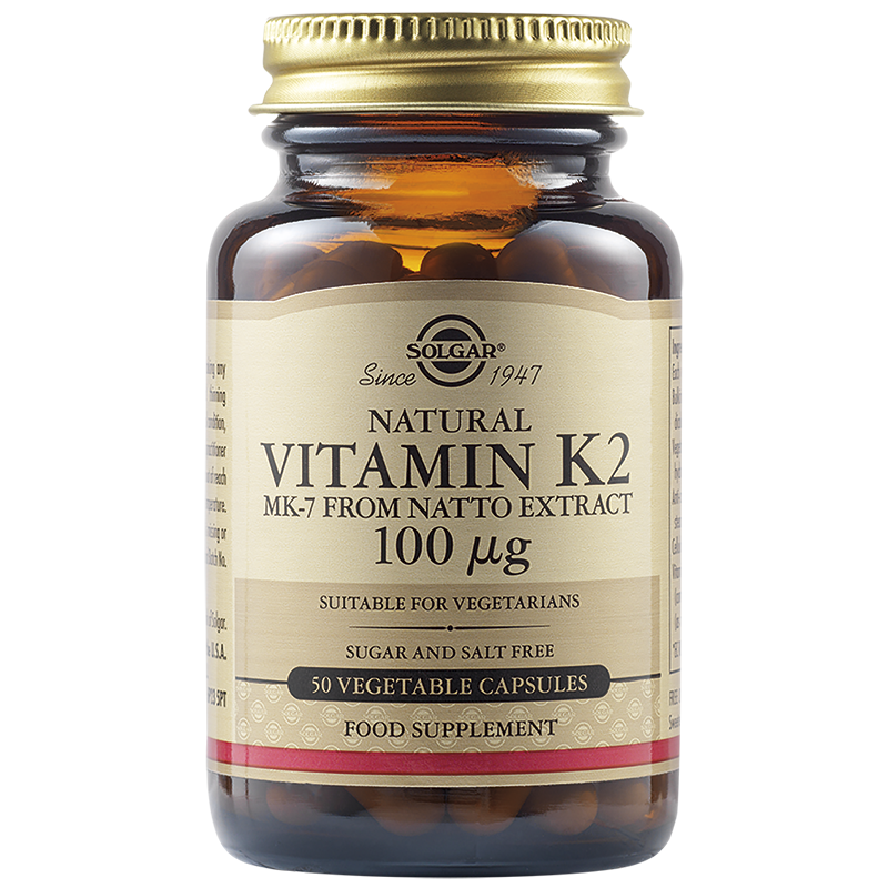 витамин k2 100 µg веган капсули 50 броя