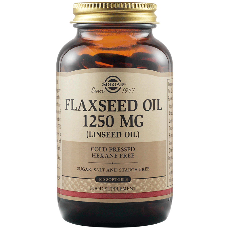 Flaxseed oil_1250mg_100 softgels